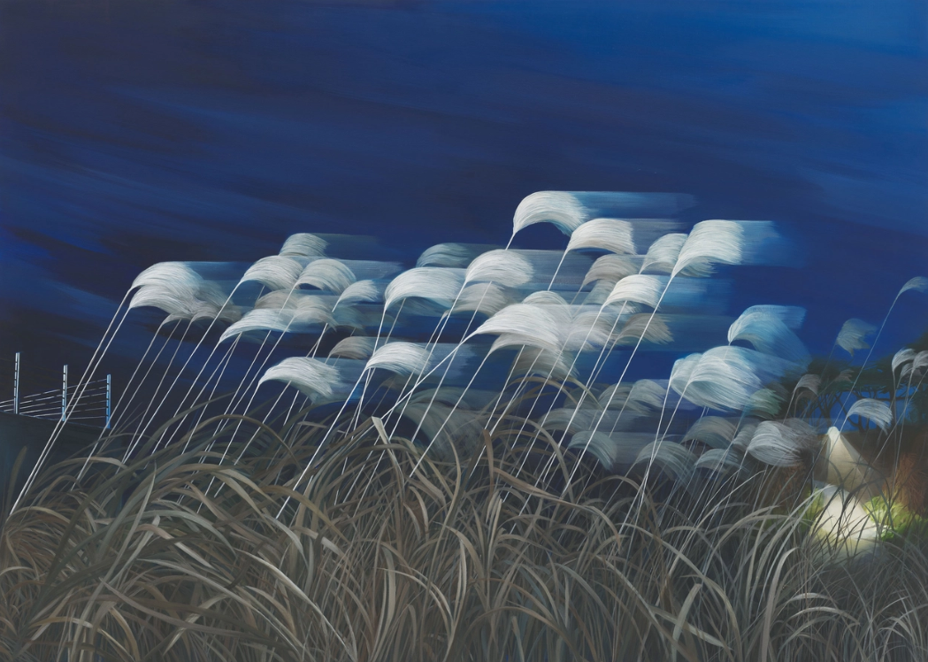 정선아 - [밤 바람, 소리] 2024, oil on canvas, 65.1x90.9cm
