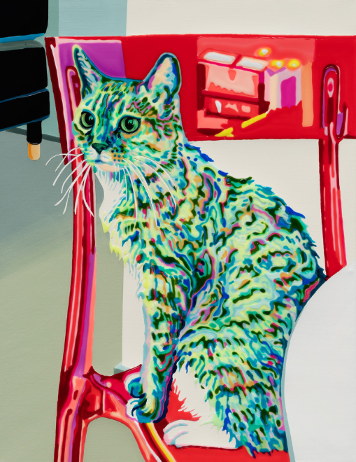 경지연 - Lucy#202403, 53*40.9cm, mixed medium on canvas, 2024